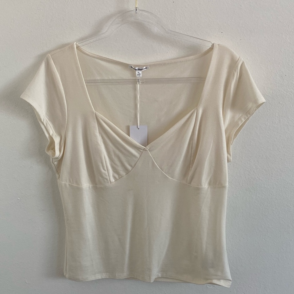 NWOT Reformation Brielle Knit Top XL